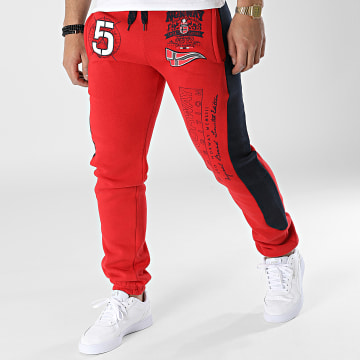  Geographical Norway - Pantalon Jogging A Bandes Mantibe Rouge