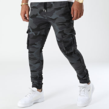  LBO - Jogger Pant Super Skinny Cargo 2090 Gris Anthracite Camouflage