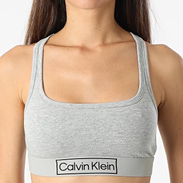  Calvin Klein - Brassière Femme QF6768E Gris Chiné