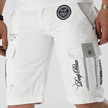  Geographical Norway - Short Cargo Paillette Blanc
