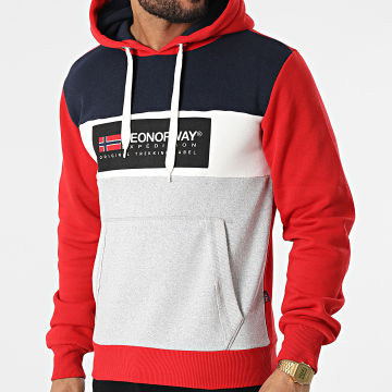  Geographical Norway - Sweat Capuche Golem Rouge