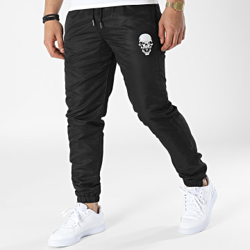  Untouchable - Pantalon Jogging Diamant Skull Noir Blanc