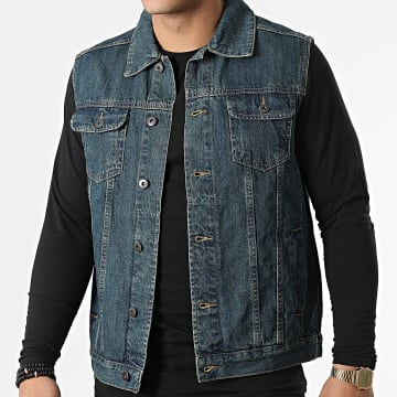  Urban Classics - Veste Jean Sans Manches TB514 Bleu Denim