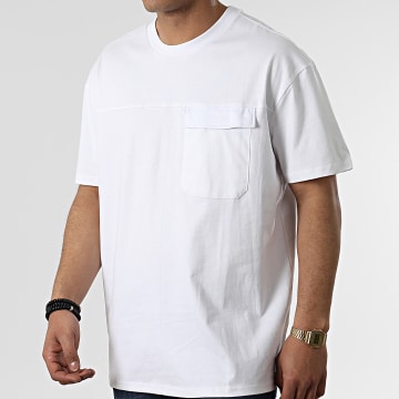  Urban Classics - Tee Shirt Oversize A Poche Poitrine TB4128 Blanc