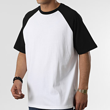 Urban Classics - Tee Shirt Oversize Manches Raglan TB4908 Blanc Noir