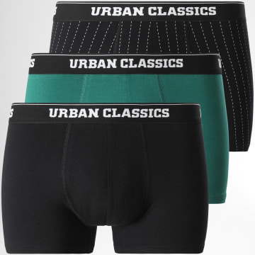  Urban Classics - Lot De 3 Boxers TB3838 Noir Vert