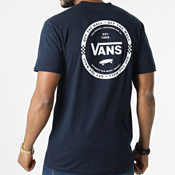  Vans - Tee Shirt Logo Check A7PLU Bleu Marine