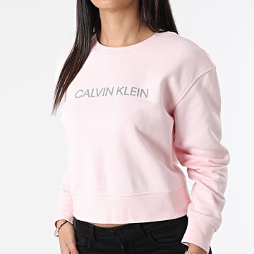  Calvin Klein - Sweat Crewneck Femme 1W312 Rose