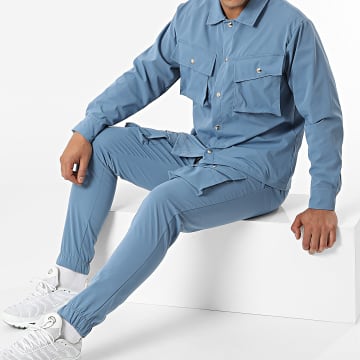 Frilivin - Set giacca e pantaloni da jogging blu