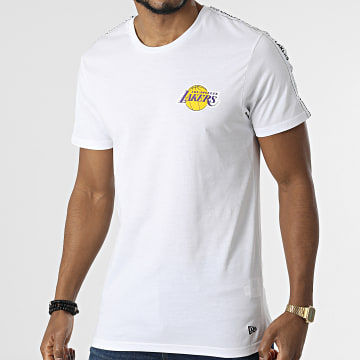  New Era - Tee Shirt A Bandes NBA Sleeve Taping Los Angeles Lakers 13083902 Blanc