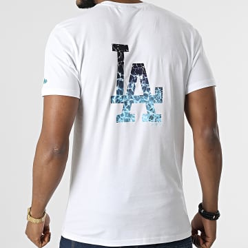  New Era - Tee Shirt MLB Back Body Water Print Los Angeles Dodgers 13083953 Blanc