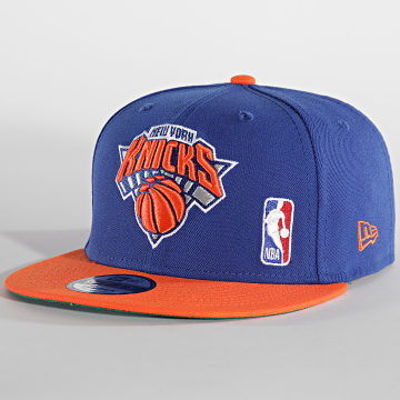  New Era - Casquette Snapback 9Fifty Team Arch New York Knicks Bleu Roi Orange