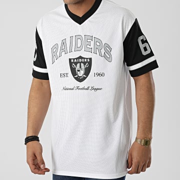  New Era - Tee Shirt Col V Las Vegas Raiders 13116157 Blanc