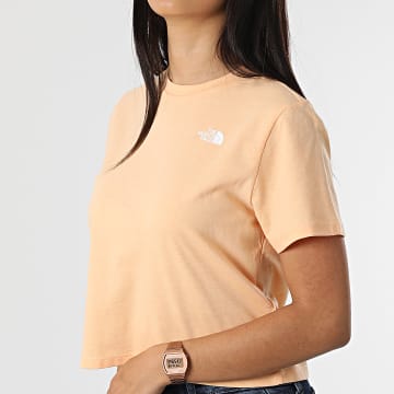  The North Face - Tee Shirt Femme Crop Foundation Rose