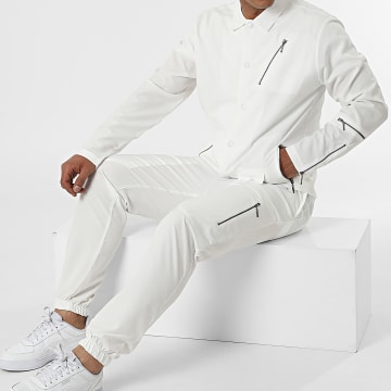 Classic Series - KL-2060 Set giacca e pantaloni da jogging bianco