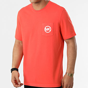Michael Kors - Camiseta Con Bolsillo En El Pecho Primavera Coral