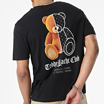  Teddy Yacht Club - Tee Shirt Oversize Large Half Bear Noir