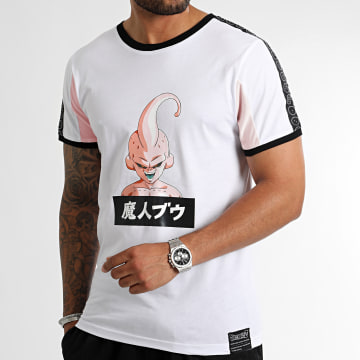  Dragon Ball Z - Tee Shirt A Bandes Majin Buu Blanc