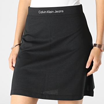  Calvin Klein - Jupe Femme Shrunken Logo Milano 8951 Noir
