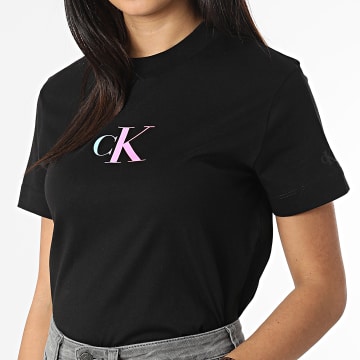  Calvin Klein - Tee Shirt Femme 9682 Noir