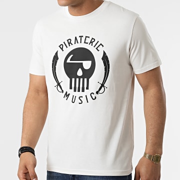  Piraterie Music - Tee Shirt Logo Beige