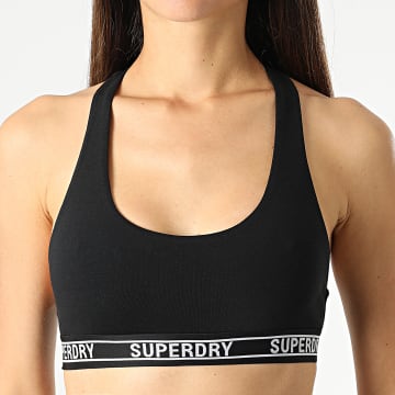  Superdry - Brassière Femme Multi Logo Noir