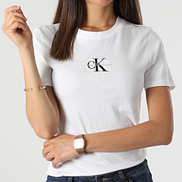  Calvin Klein - Tee Shirt Femme 9135 Blanc