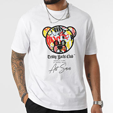  Teddy Yacht Club - Tee Shirt Oversize Large Art Series Front Blanc