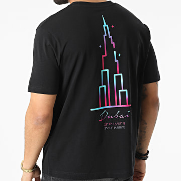 Luxury Lovers - Maglietta oversize Large Vice City Dubai Nero