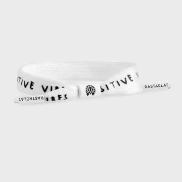  Rastaclat - Bracelet Positive Blanc