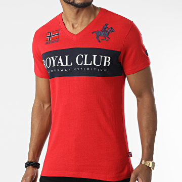 Geographical Norway Maglietta Uomo In Puro Cotone - Classica Con Scollo A V E Logo - Body Wear Comodo Per Ogni Giorno - 3