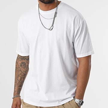  LBO - Tee Shirt Oversize Avec Revers 2420 Blanc