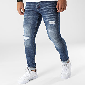 Uniplay - 705 Jeans skinny in denim blu