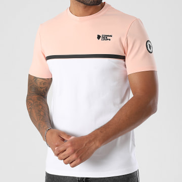 Comme Des Loups - Tee Shirt Manhattan2 Blanc Rose