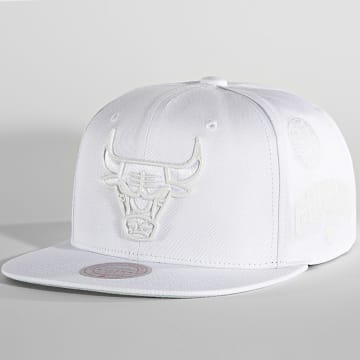  Mitchell and Ness - Casquette Snapback Reactive Chicago Bulls Blanc