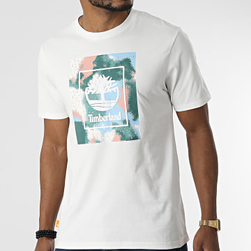  Timberland - Tee Shirt Seasonal Stack Logo A29VZ Blanc