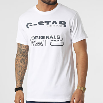  G-Star - Tee Shirt D21664-C506 Blanc
