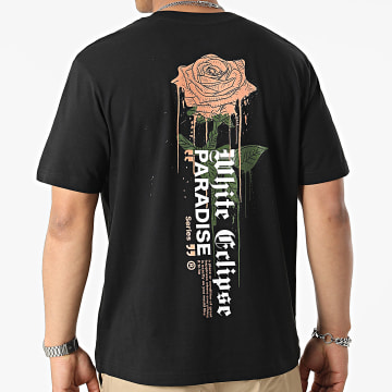  Luxury Lovers - Tee Shirt Oversize Large Paradise Roses Noir