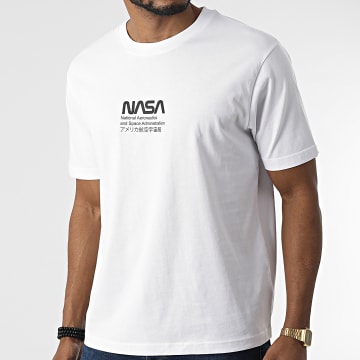  NASA - Tee Shirt Oversize Large Small Admin Blanc Noir