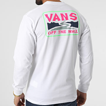  Vans - Tee Shirt A Manches Longues Summer Camp A7PMM Blanc