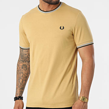  Fred Perry - Tee Shirt Twin Tipped M1588 Beige