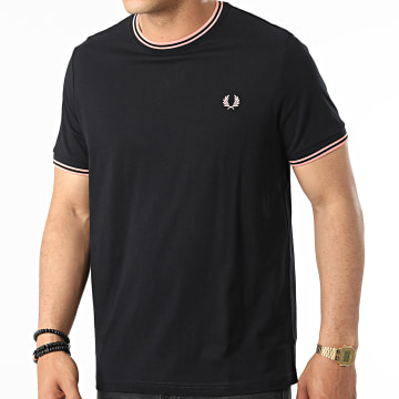  Fred Perry - Tee Shirt Twin Tipped M1588 Noir Rose