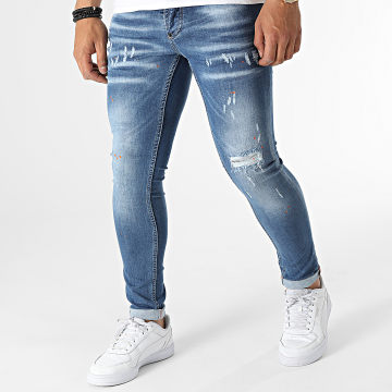 Uniplay - 698 Jeans skinny in denim blu