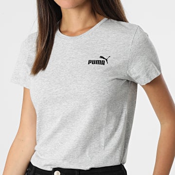  Puma - Tee Shirt Femme 586776 Gris Chiné