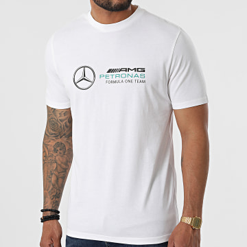  AMG Mercedes - Tee Shirt MAPF1 Large Logo Beige Clair