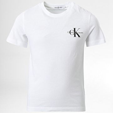 Calvin Klein - Maglietta da bambino Chest Monogram 1231 Bianco