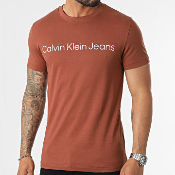  Calvin Klein - Tee Shirt Institutional Logo 5344 Brique