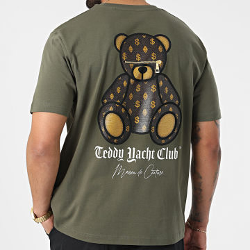 Teddy Yacht Club - Tee Shirt Oversize Large Maison De Couture Limited Edition Vert Kaki