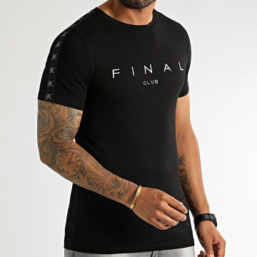  Final Club - Tee Shirt A Bandes Logo Premium Fit 1005 Noir