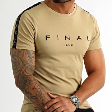  Final Club - Tee Shirt A Bandes Logo Premium Fit 1006 Beige